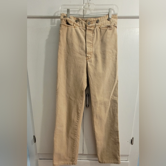 Wah Maker Duck Canvas Western Buckle Back Frontier Trousers Work Pants Size 27 - Picture 1 of 9